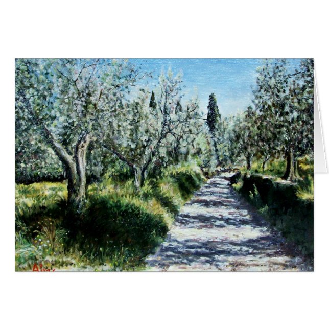 OLIVE TREES IN TUSCANY (Front Horizontal)