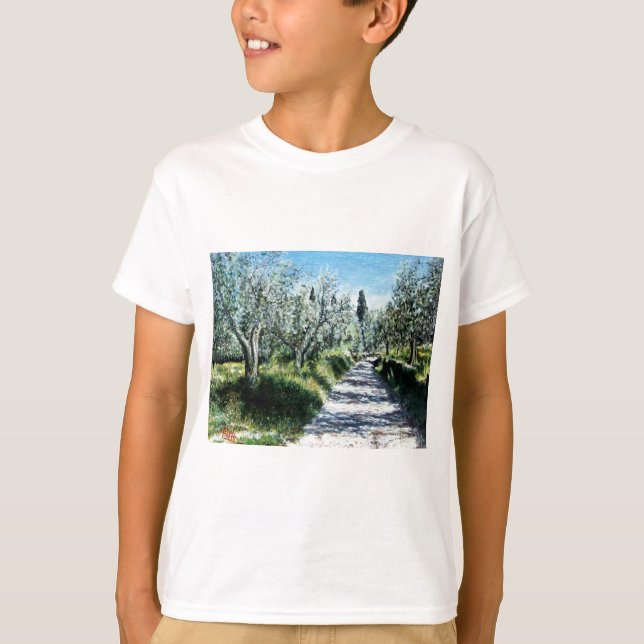 OLIVE TREES IN TUSCANY T-Shirt (Front)