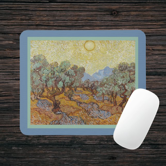 Olive Trees Vincent Van Gogh Impressionism Replica Mouse Pad (Creator Uploaded)