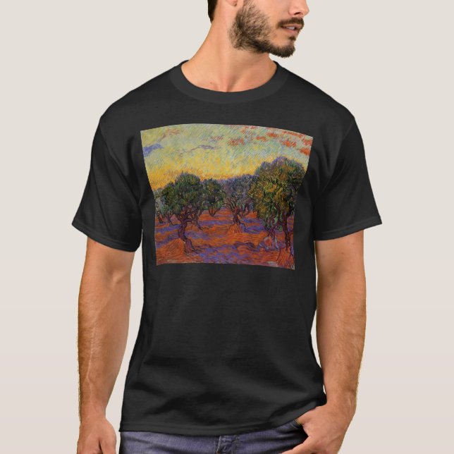 Olive Trees - Vincent Van Gogh T-Shirt (Front)