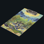 Olive Trees with Alpilles by Vincent van Gogh Clipboard<br><div class="desc">Olive Trees with the Alpilles in the Background by Vincent van Gogh is a vintage fine art post impressionism landscape painting. An orchard on a farm full of olive fruit trees with a view of a mountain range in the distance. It is one of over a dozen landscapes of olive...</div>