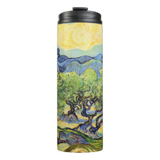 Olive Trees with Alpilles by Vincent van Gogh Thermal Tumbler
