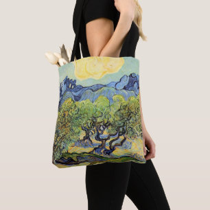 Olive Trees with Alpilles by Vincent van Gogh Tote Bag
