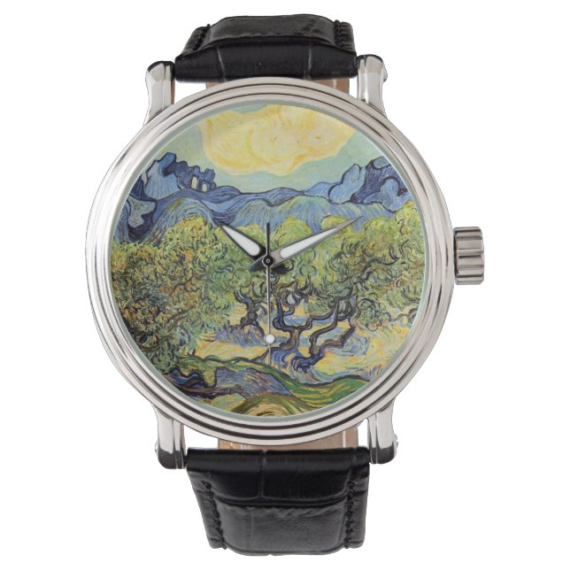 Olive Trees with Alpilles by Vincent van Gogh Watch (Front)