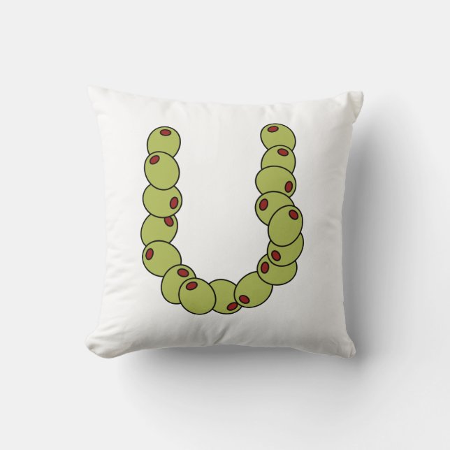 "Olive U" I Love You  Cushion (Front)
