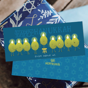 OLIVE US HANUKKAH Flat Card