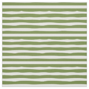 Olive Wavy Stripe in Green & Ivory Coordinated Fabric
