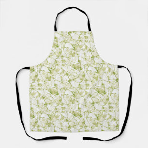 olive-white abstract fashionable modern pattern apron