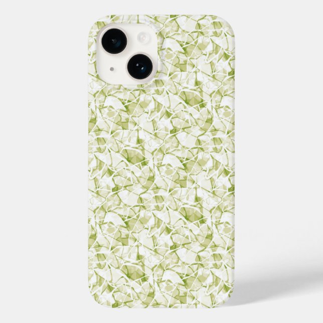 olive-white abstract fashionable modern pattern    Case-Mate iPhone case (Back)