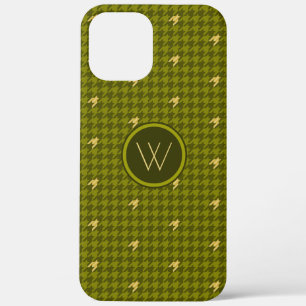 Olive with Gold Accent Houndstooth Case-Mate Case