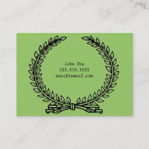 Olive Wreath Calling Card