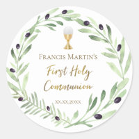 olive wreath First holy Communion