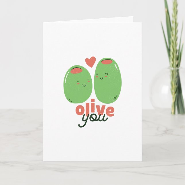 Olive You Card (Front)