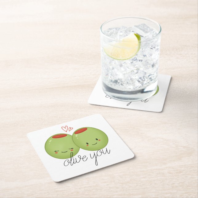 Olive You Coaster (Insitu)