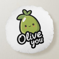 Olive You – Cute Kawaii Olive Pun Design