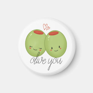 Olive You Cute Magnet