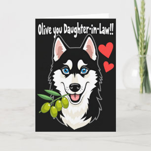Olive You Daughterinlaw Card