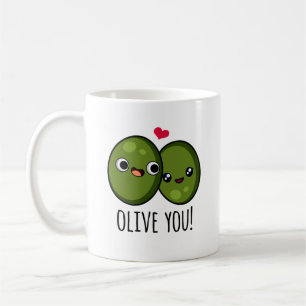 Olive You Funny Love Pun  Coffee Mug