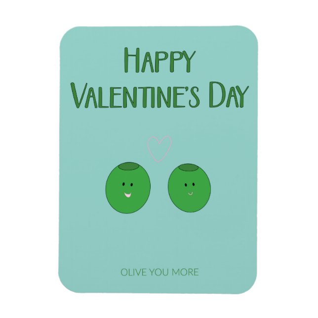 Olive You More Magnet (Vertical)