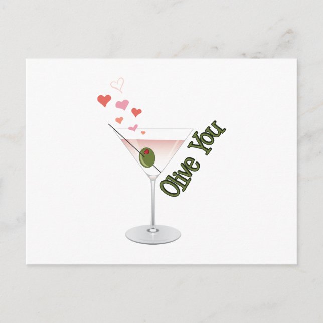 Olive You Postcard (Front)
