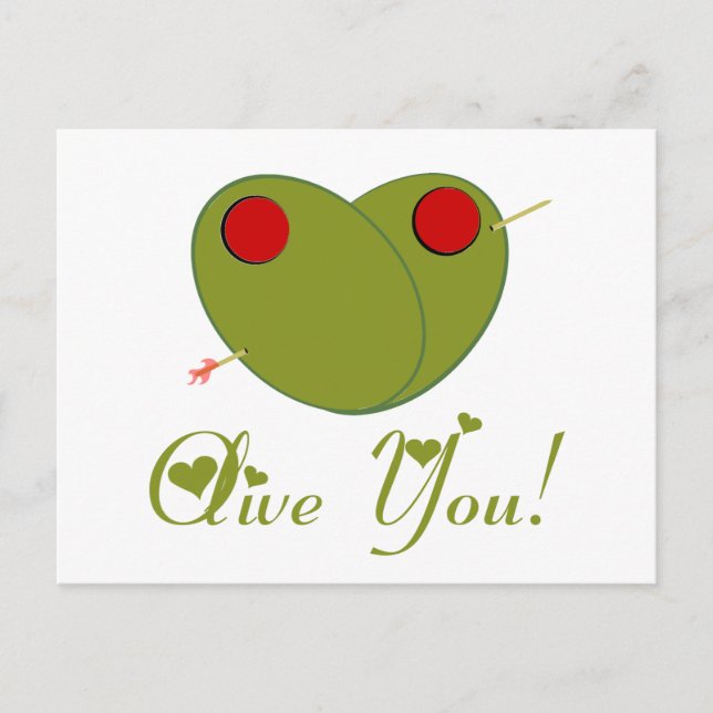 Olive You! Postcard (Front)