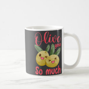 Olive You So Much Funny Food Pun Baby Coffee Mug