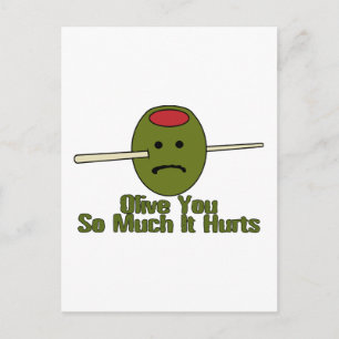 Olive You So Much Postcard