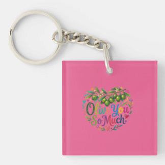 Olive You So Much T-Shirt Key Ring