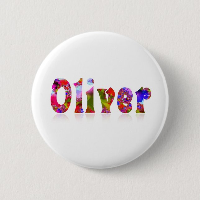 Oliver 6 Cm Round Badge (Front)