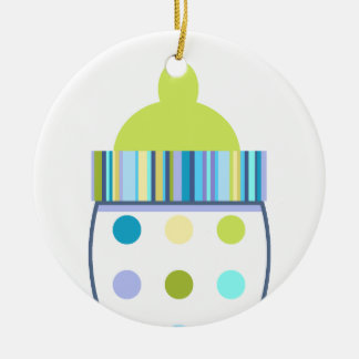 Oliver Baby Bottle Ceramic Ornament