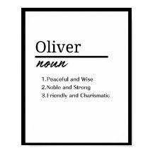 Oliver, Boy Personalised Name Definition
