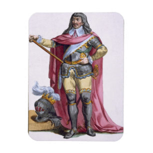Oliver Cromwell (1599-1658) 1780 (coloured engravi Magnet