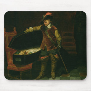 Oliver Cromwell with the Coffin of Charles I Mouse Pad