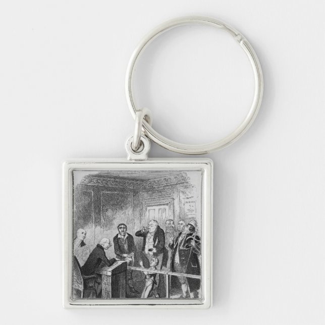 Oliver escapes being bound apprentice key ring (Front)