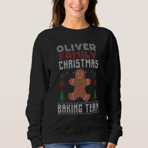 Oliver Family Christmas Baking Team Matching Ginge Sweatshirt