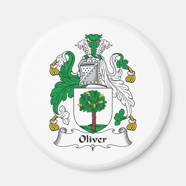 Oliver Family Crest Magnet (Front)