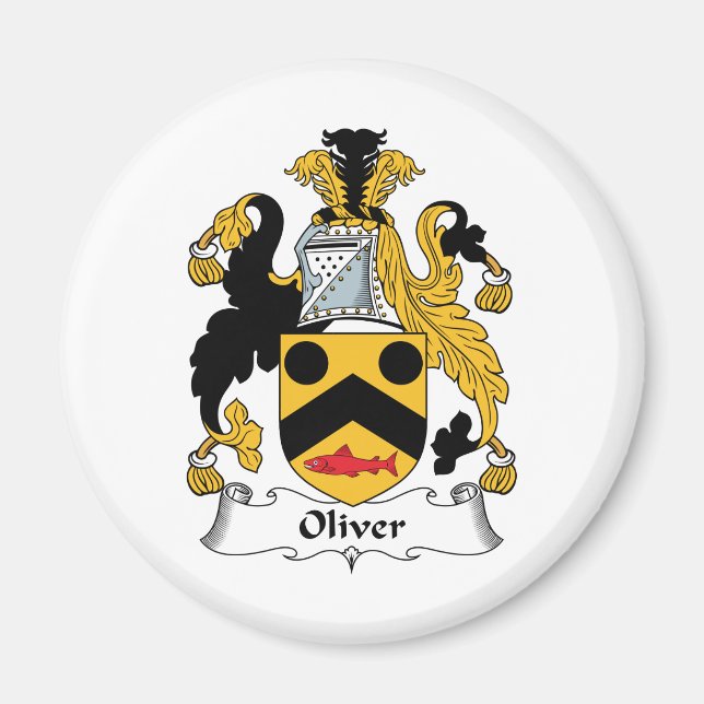 Oliver Family Crest Magnet (Front)