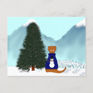 Oliver Finds His Christmas Tree Postcard