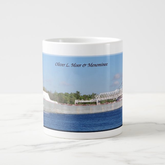 Oliver L. Moore & Menominee jumbo mug (Front)
