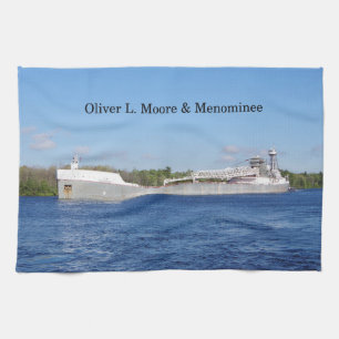 Oliver L. Moore & Menominee kitchen towel