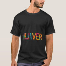 OLIVER Name in Vibrant Crochet Pattern