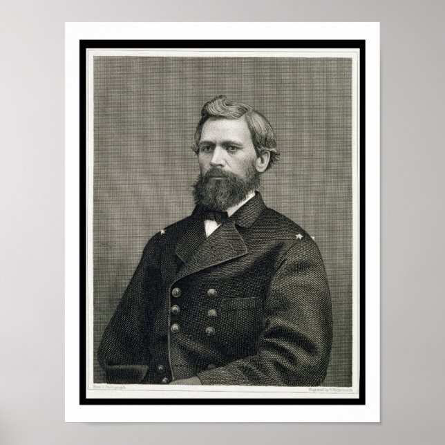 Oliver Otis Howard (1830-1909), engraved by Robert Poster (Front)