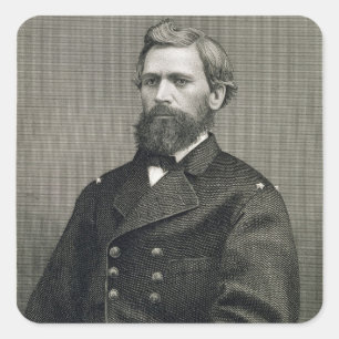 Oliver Otis Howard (1830-1909), engraved by Robert Square Sticker