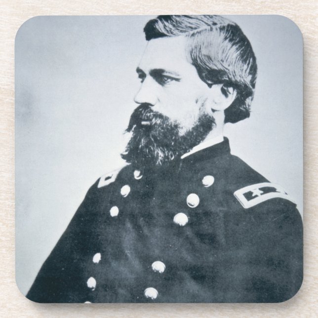 Oliver Otis Howard (b/w photo) Coaster (Front)