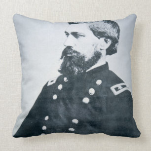 Oliver Otis Howard (b/w photo) Cushion