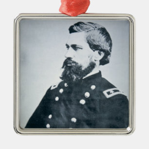 Oliver Otis Howard (b/w photo) Metal Tree Decoration