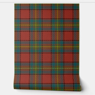 Oliver Red Tartan Plaid Scottish Clan Wallpaper