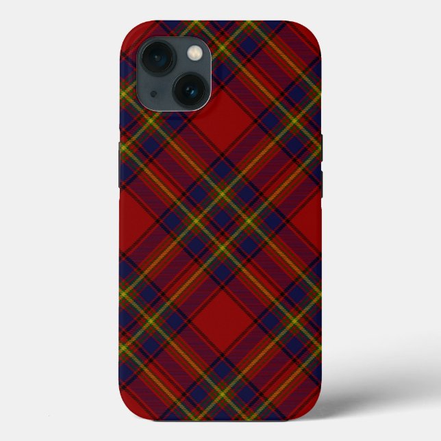 Oliver tartan red yellow blue plaid Case-Mate iPhone case (Back)