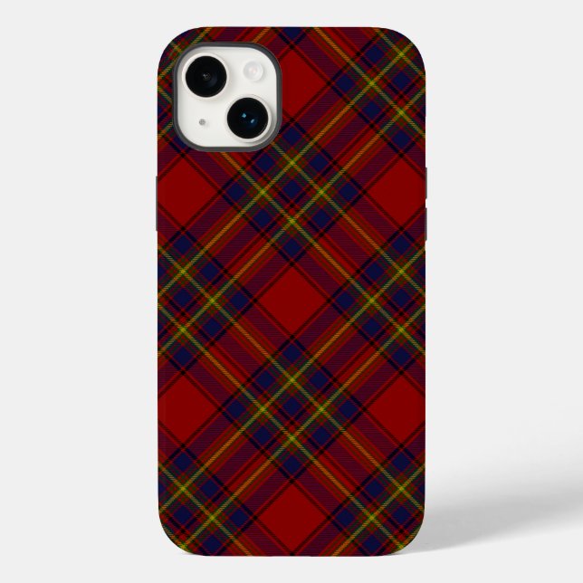 Oliver tartan red yellow blue plaid Case-Mate iPhone case (Back)