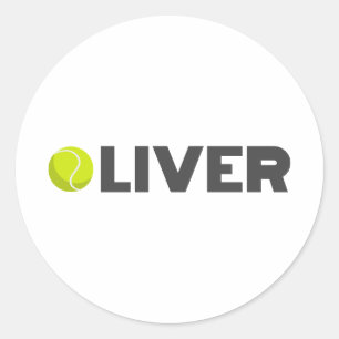 Oliver Tennis Classic Round Sticker